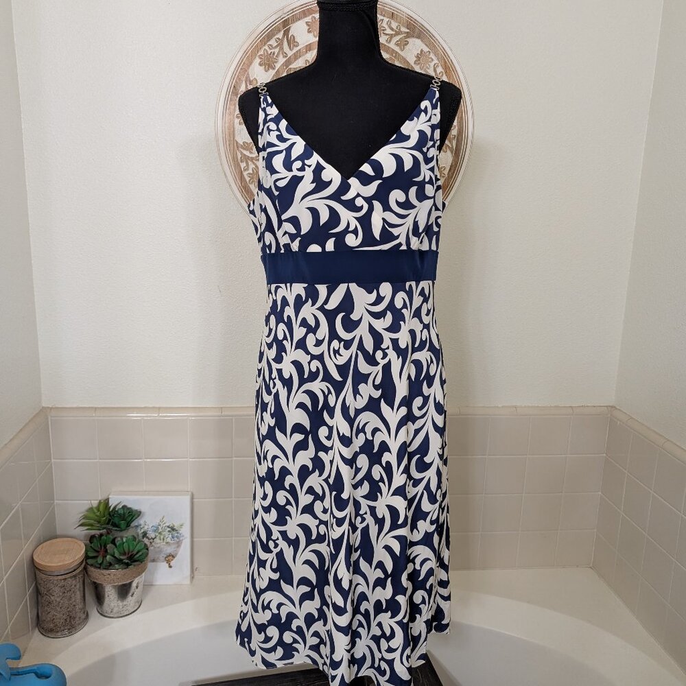 Ann Taylor Blue Floral Dress - Size 10
